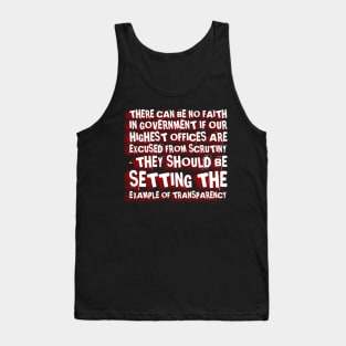 Transparent government Tank Top